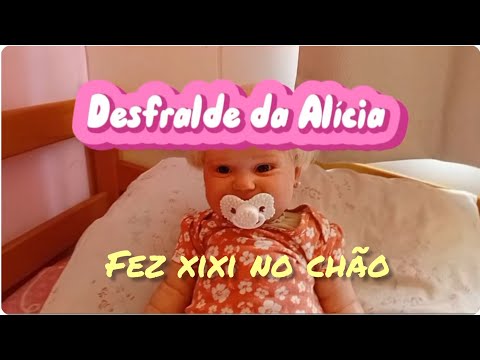 Rotina do desfralde da Bebê Reborn Alícia