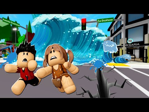 UM TSUNAMI INVADIU BROOKHAVEN na NOVA ATUALIZAÇÃO | Historinhas Brookhaven Roblox