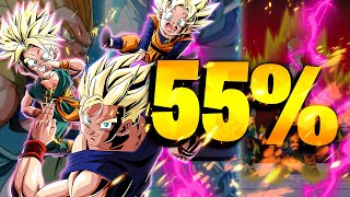 HOW GOOD IS DOKKANFEST LR GOHAN + GOTEN & TRUNKS WITHOUT DUPES? 55%! (DBZ: Dokkan Battle)