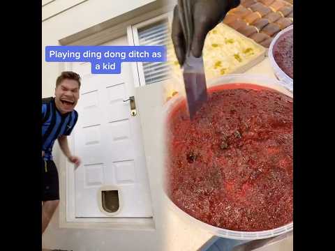 Playing Ding Dong Ditch as a kid #shorts