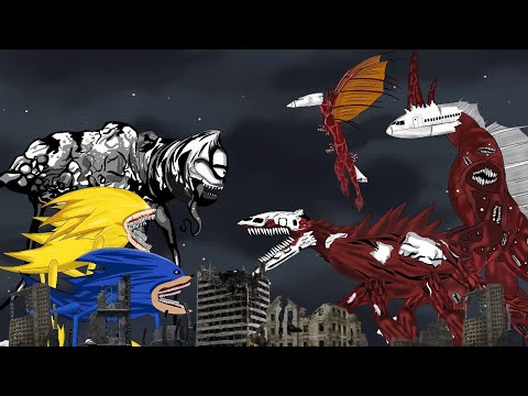 Shin Sonic Tapes vs Gorefield vs Infected Sky . Animation Drawing Cartoon.