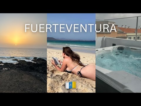 Un dia en Fuerteventura 🏝️ una playa increíble, comida rica y jacuzzi