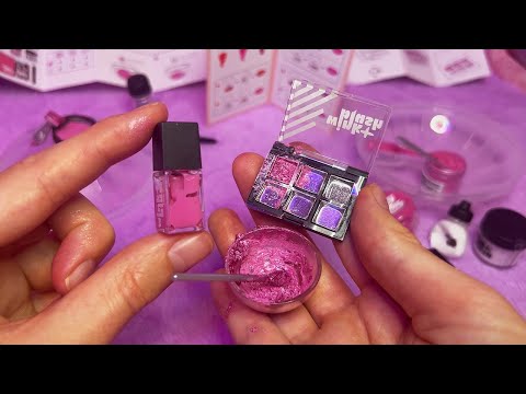 ASMR Making Real Miniature Makeup (Whispered)