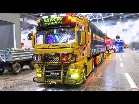 STUNNING RC MODEL TRUCK, RC FIRE TRUCK, RC TRACTOR, RC MACHINE COLLECTION!! RC AROCS SCALEART 8x8