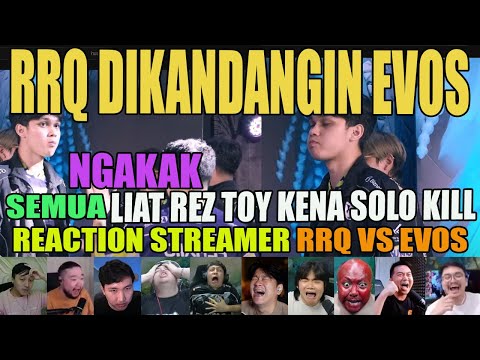 NGAKAK‼️RRQ DIKANDANGIN EVOS SOLO KILL KIRI KANAN ‼️REACTION STREAMER RRQ VS EVOS MPL ID S16