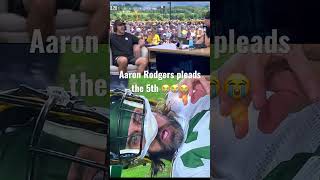Aaron Rodger’s pleads the 5th on espn 😭😭😭 #funnysports #football #aaronrodgers #patmcafeeshow
