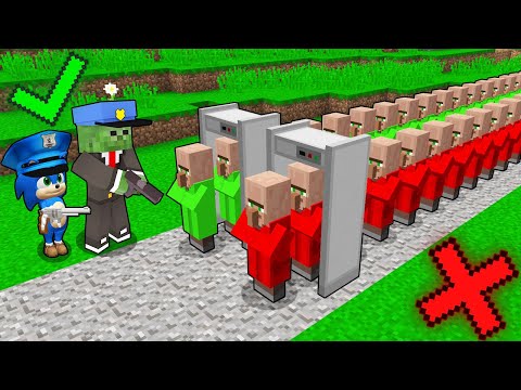 ZOMBİ VE BEBEK SONİC GÜVENLİK OLUP X-RAY İLE TARADI 😱 - Minecraft