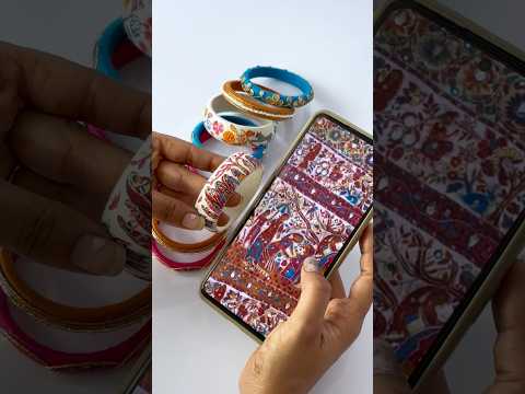 The process behind Customised set #bangle #taashacraft #jewellery #handmadebangles #customisedbangle