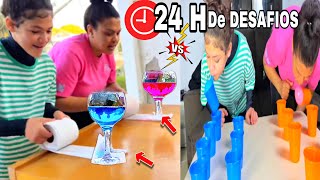 24 HORAS DE DESAFIOS  jogos para fazer em casa #desafio