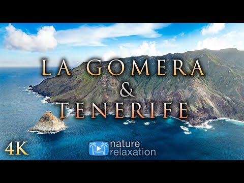 4K Bird’s Eye View of Spain’s Canary Islands | 1HR Nature Film + Calming Music in 60FPS