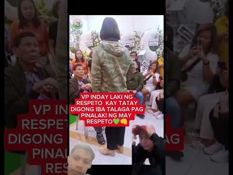 that is how vp love and respect  to his father, prrd