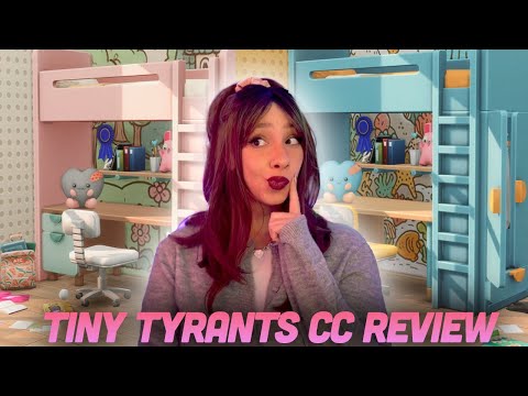 LET'S BUILD A KIDS ROOM ☀️ TINY TYRANTS CC REVIEW [LEGACY SAVE]