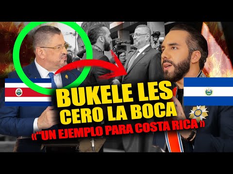 😱Bukele le CERR0 LA B0CA A PRESIDENTE DE COSTA RICA con esta fuerte respuesta, El Salvador