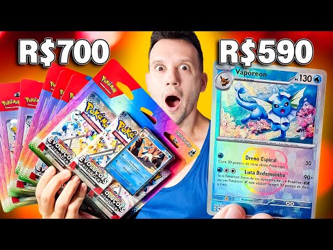 R$700 ABRINDO CARTAS! LUCRO OU PREJUÍZO? MASTER BALL! EVOLUÇÕES PRISMÁTICAS! POKEMON! CAPITÃO HUNTER