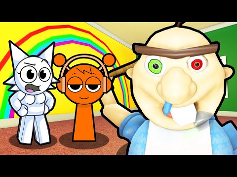 SPRUNKI WENDA AND OREN ESCAPE EVIL GRANDMA IN ROBLOX