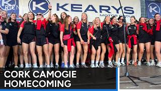 YouTube video thumbnail: Newly-Crowned All-Ireland Senior Camogie Champions Welcomed Home to Cork