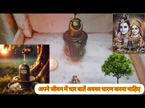 हर व्यक्ति को अपने जीवन में चार बातें अवश्य धारण करना चाहिए #shiv महापुरण कथा #viralvideo