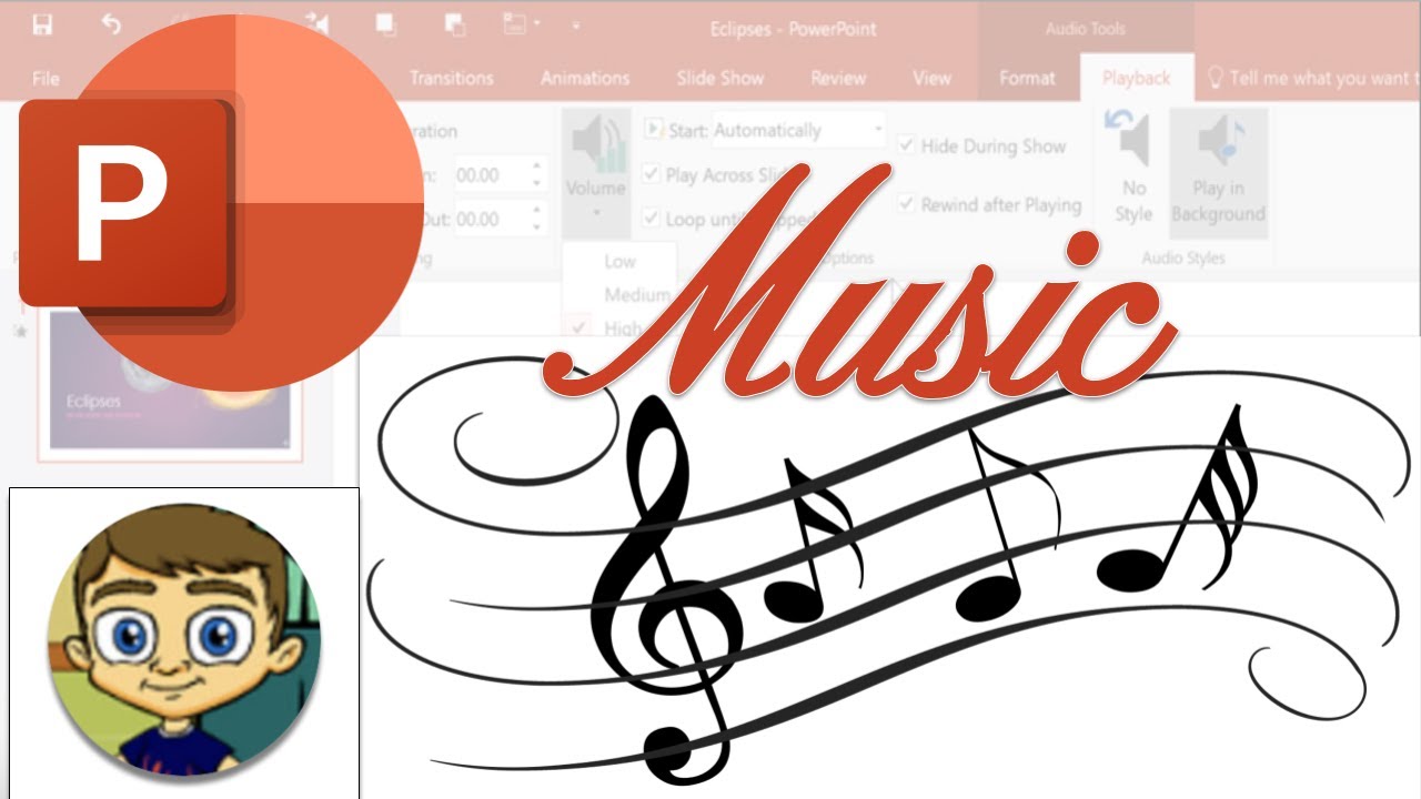 Adding Music to PowerPoint Presentations - PowerPoint Tutorial