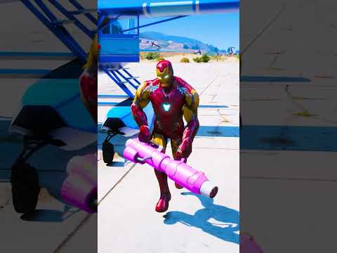 IRON MAN SAVING HULK & SPIDER-MAN FROM VENOM GANG! 😭🥹 #spiderman #gta5 #shorts