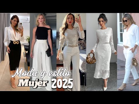 ESTILOS DE MODA MUJER 2025 Como Vestir El Color BLANCO