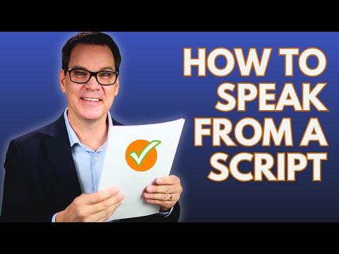 How to Deliver a Manuscript Speech
