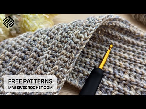 SUPER EASY, 1 ROW RPT & DOUBLE-FACED Crochet Pattern for Beginners! Crochet Stitch for Baby Blanket