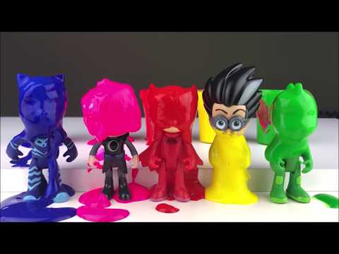 Learn Colors with Pj Masks Toys,  Pj Masks Wrong Heads