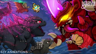 Baby Evolved Godzilla x Kong, Anguirus, Mothra, Rodan  vs. Baby Destoroyah Final form– Animation 29