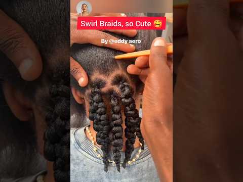 Most Unique braided Hairstyle - Swirl Braids