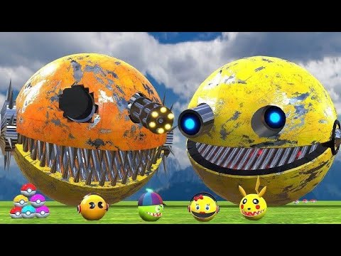 ROBOT PACMAN VS MONSTER PACMAN USE POKEMON NEW fun ADVENTURE PACMAN POKEMON X2741