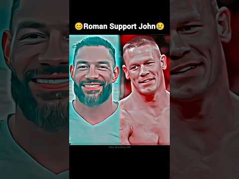 Roman Reigns Support John Cena Wwe Friends๐โ ๏ธ| Roman Reigns attitude ๐๐คฏ#shorts #wwe #romanreigns