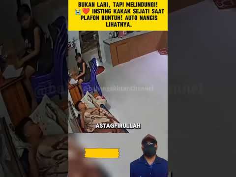 Kakak JADIKAN DIRI TAMENG Saat Plafon Runtuh! 😱 #KakakAdikGoals #CintaTanpaBatas