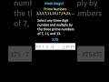 Magical Numbers and Prime Concepts