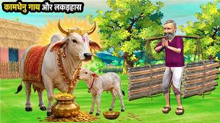 Kamdhenu Cow and Woodcutter Moral Stories Hindi Kahaniya