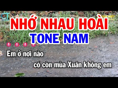 Karaoke Nhớ Nhau Hoài Tone Nam ( A#m ) Nhạc Sống Mới || Karaoke Tuấn Kiệt