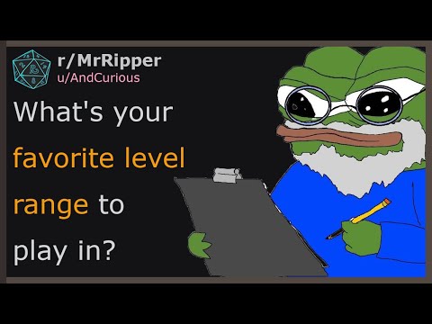 D&D Players, What's your favorite level range to play in? #dnd