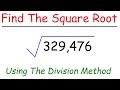 Square Root Calculation Using Division Method
