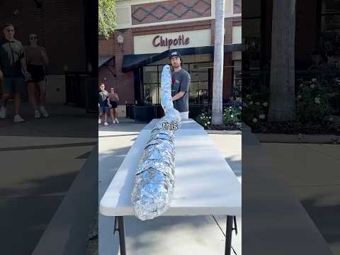 New World's Largest Chipotle Burrito