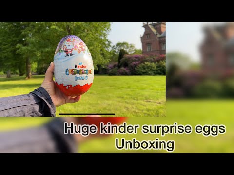 Opening huge kinder eggs surprise limited edition figurines 2025