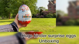 Opening huge kinder eggs surprise limited edition figurines 2025