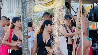 🇧🇷 Leblon Beach RIO DE JANEIRO Brazil 4K #beachvlog #beachparty #riocarnival