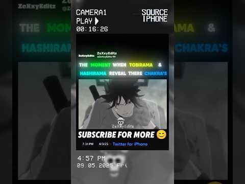 THE MOVEMENT WHEN TOBIRAMA & HASHIRAMA REVEAL THERE CHAKRA'S 🤯🥶#trending #viralshorts #naruto #feed
