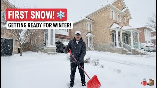 Season’s First Snowfall! My Full Winter Car Prep Routine 🇨🇦