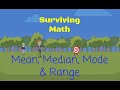 Exploring Mean, Median, Mode, and Range Concepts