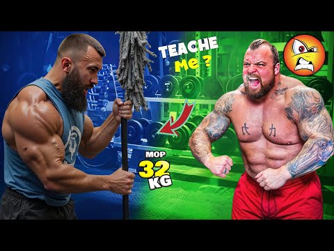 Anatoly Shocks the Gym with a 32KG Mop Lift 😲🧹 | Cleaner Disguise Prank
