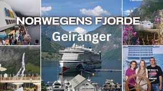 Aidaperla Vlog - 2024 - Norwegens Fjorde ab Hamburg - Geiranger- Fjorde - 4K