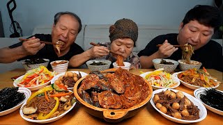 묵은지 고등어찜부터 잡채, 메추리알장조림, 미역국까지 밥도둑 총 집합! 집밥 먹방! (Korean Homemade meal) 요리&먹방!! - Mukbang eating show