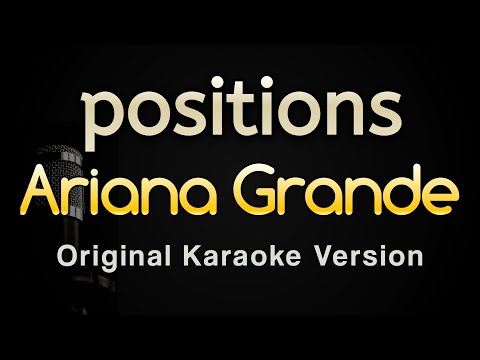 positions – Ariana Grande (Karaoke Songs With Lyrics – Original Key)