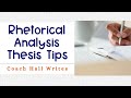 Defensible Thesis Statements in Rhetorical Analysis