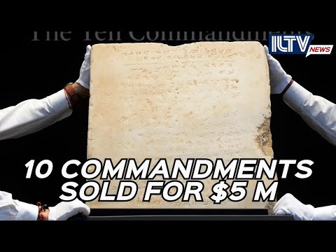 Ancient 10 Commandments Tablet Sells for Millions: Where Is It Heading?